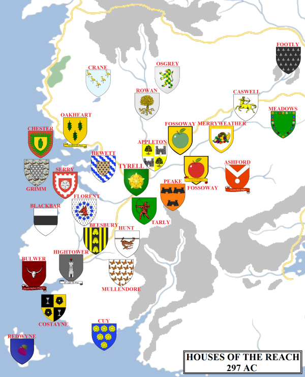westeros-the-reach-houses-named